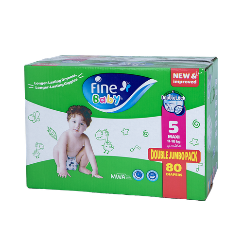 فاين بيبي حفاضات للاطفال مقاس 5(2*40)