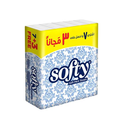 سوفتي مناديل وجه فلة 130منديل 7+3 مجان
