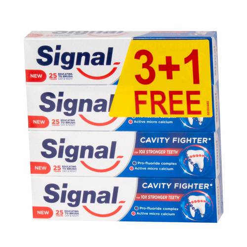 Signal Whitening Toothpaste 75ml 3+1 Free