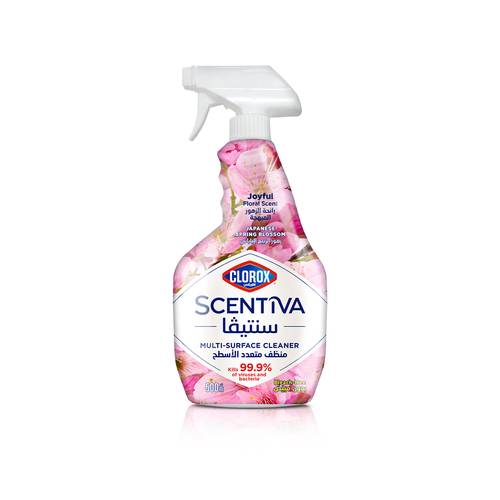 Clorox Scentiva Surface Cleaner Spring Flowers Spray 500 ml