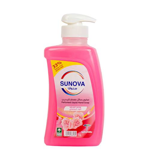 Sunova hand soap velvet rose 1 liter