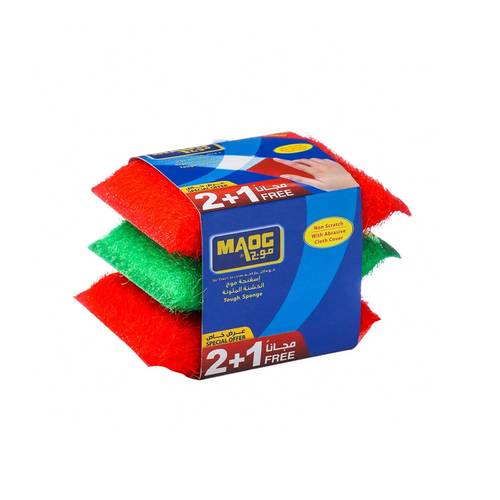 موج سفنجة خشن ملونة 2+1 مجانا