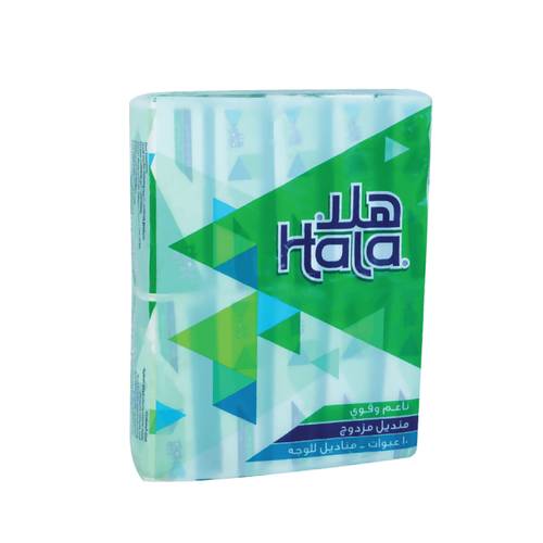هلا مناديل وجه اخضر 160منديل*10عبوة