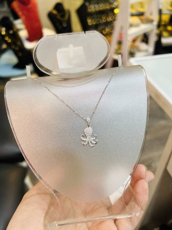 Octopus 🐙 silver necklace 