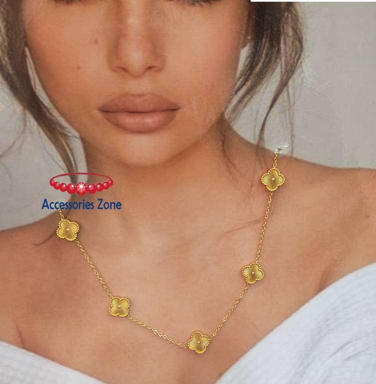 Short van necklace gold 