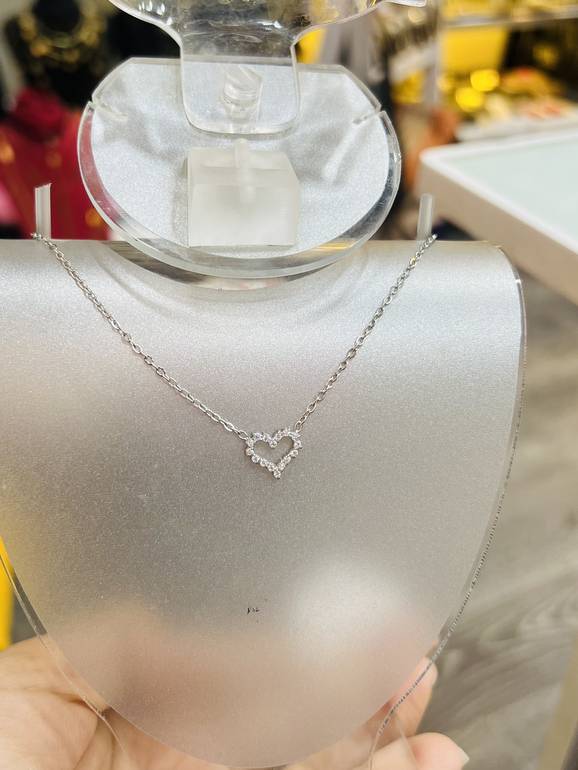 Heart ❤️ silver necklace 