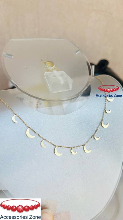 Short gold necklace 🌙 22
