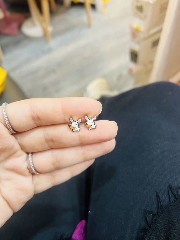 Kids rabbit earring