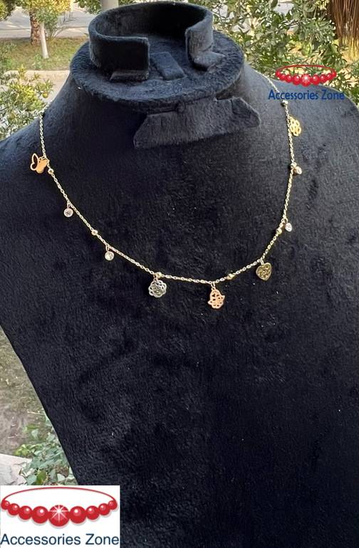 Stainless short necklace 