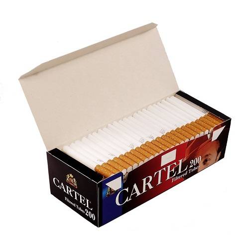 cartel cigarette tubes Filtered tubes CARTEL 200