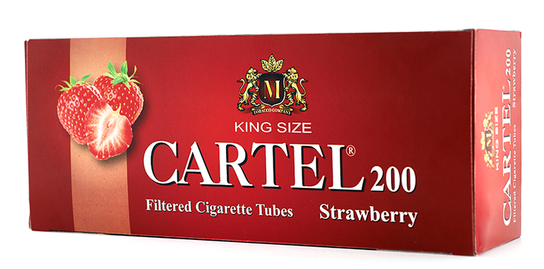 Filtered tubes CARTEL 200 STRAWBERRY