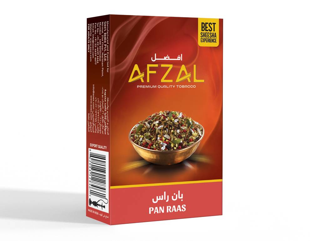 afzal tobacco Afzal Pan Raas Hookah 250g