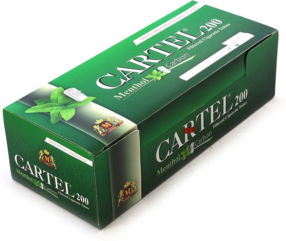 Filtered tubes CARTEL 200 CARBON MENTHOL