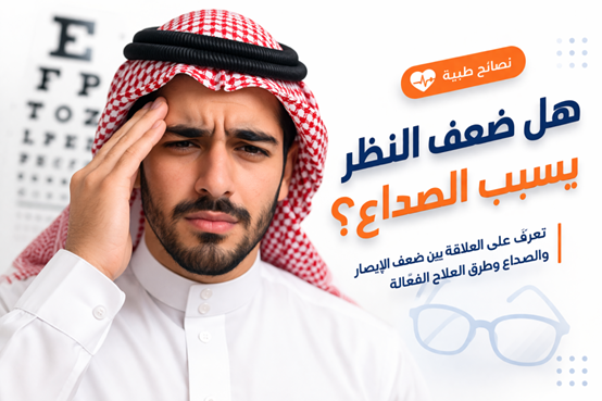 هل ضعف النظر يسبب صداع؟