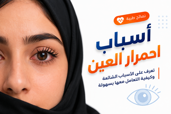 أسباب احمرار العين