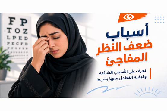 أسباب ضعف النظر المفاجئ وطرق الوقاية