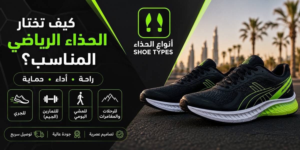 دليلك لاختيار الحذاء الرياضي المناسب لكل نشاط في السعودية