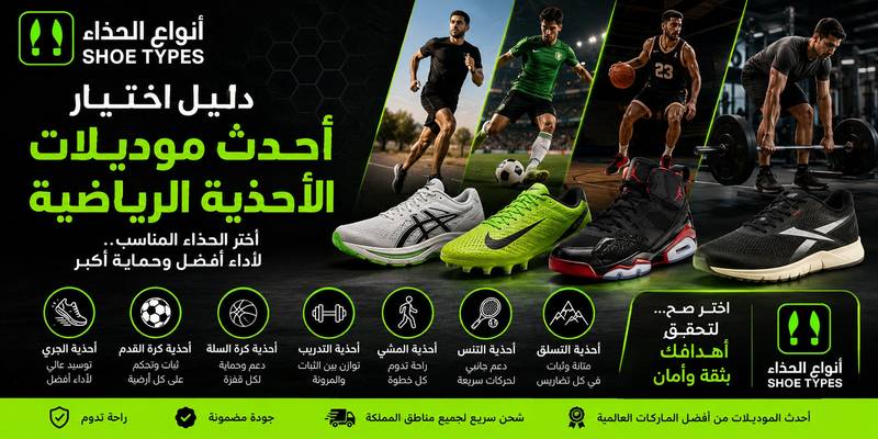 أفضل أنواع الأحذية الرياضية في السعودية لاحتياجاتك المختلفة: من الجري وكرة القدم إلى التمارين اليومية