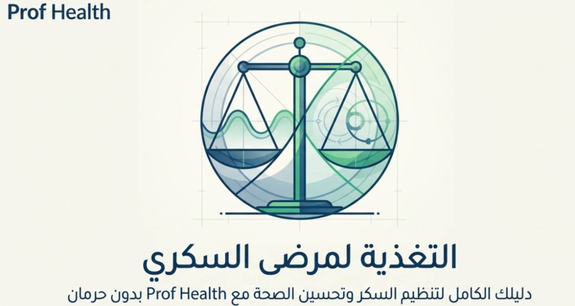 التغذية لمرضى السكري – دليلك الكامل لتنظيم السكر وتحسين الصحة مع Prof Health