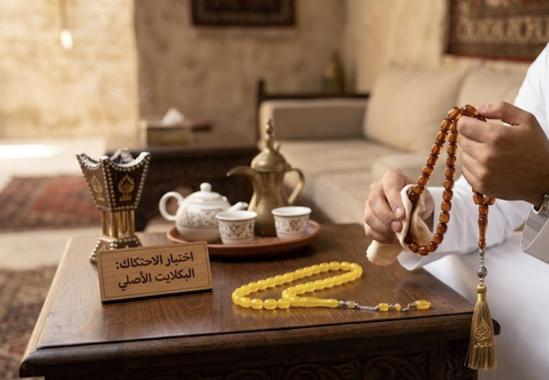 كيف تفرق بين مسباح البكلايت الأصلي والتقليد (البلاستيك)؟