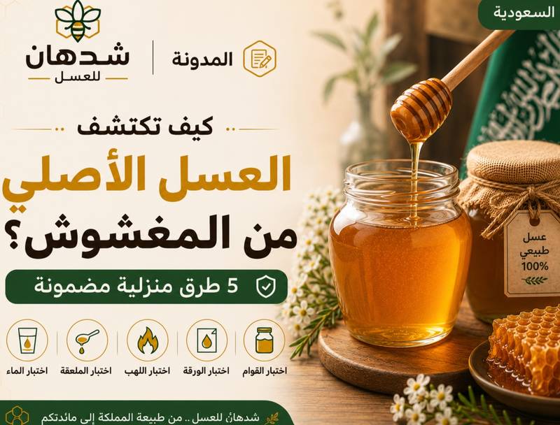  كيف تكتشف العسل الأصلي من المغشوش؟ 5 طرق منزلية مضمونة