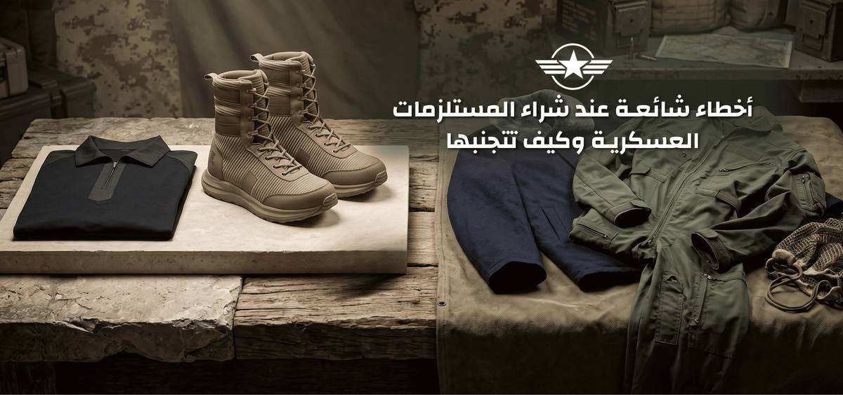 أخطاء شائعة عند شراء المستلزمات العسكرية وكيف تتجنبها 