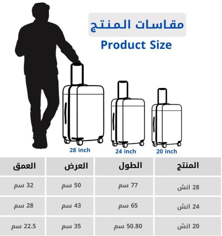 كيف أعرف مقاس حقيبة السفر المناسب؟