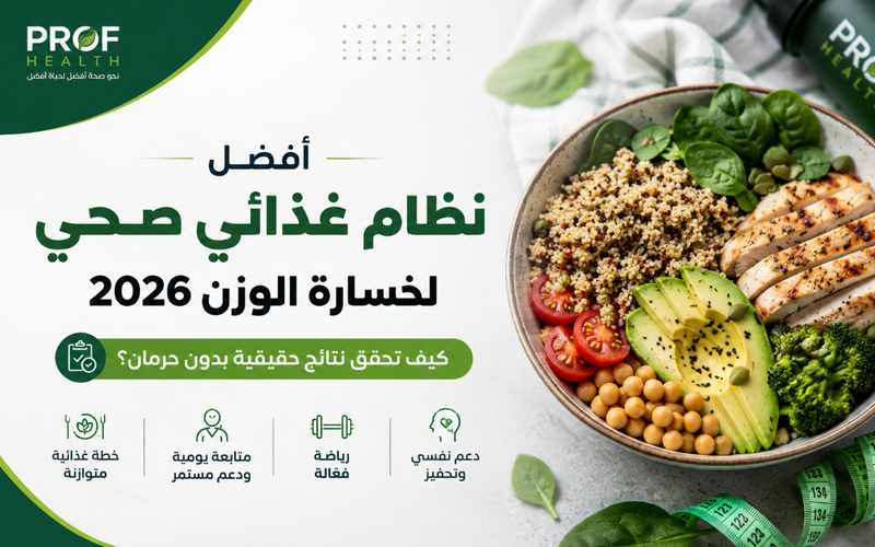 أفضل نظام غذائي صحي لخسارة الوزن 2026 – كيف تحقق نتائج حقيقية بدون حرمان؟