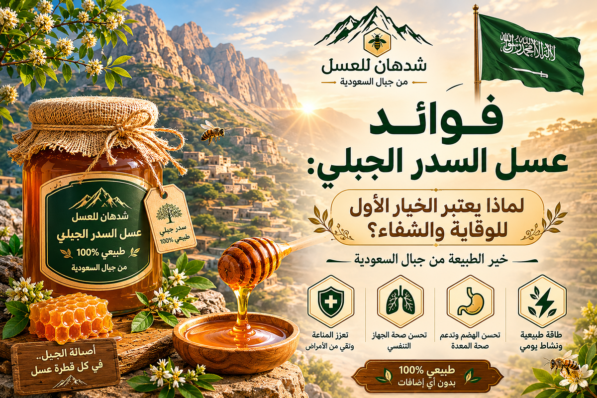 فوائد عسل السدر الجبلي: لماذا يعتبر الخيار الأول للوقاية والشفاء؟