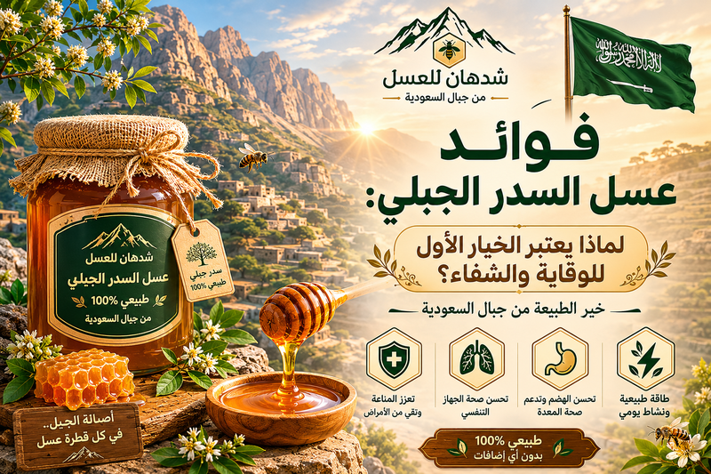 فوائد عسل السدر الجبلي: لماذا يعتبر الخيار الأول للوقاية والشفاء؟