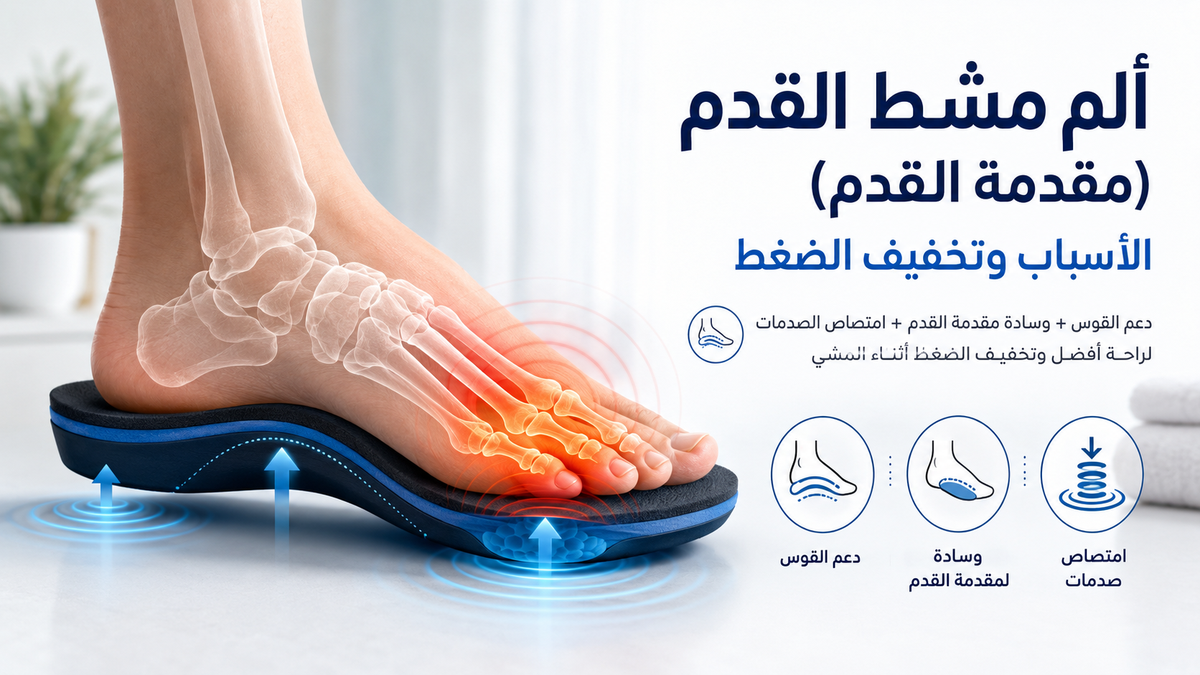 ألم مشط القدم (مقدمة القدم): الأسباب وتخفيف الضغط