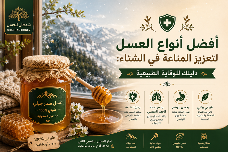 أفضل أنواع العسل لتعزيز المناعة في الشتاء: دليلك للوقاية الطبيعية