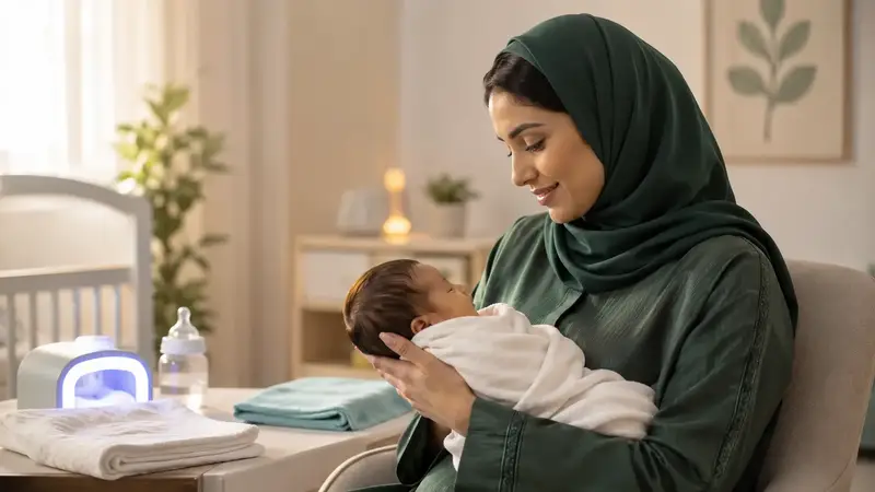 الصفراء عند حديثي الولادة.. كيف تراقبين طفلك وتعالجين الحالة بسهولة