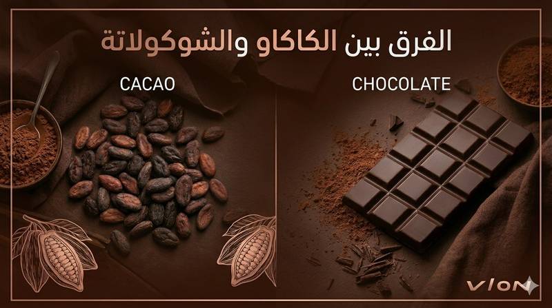الفرق بين الكاكاو والشوكولاتة: مقارنة شاملة بين المكونات والفوائد والاستخدامات
