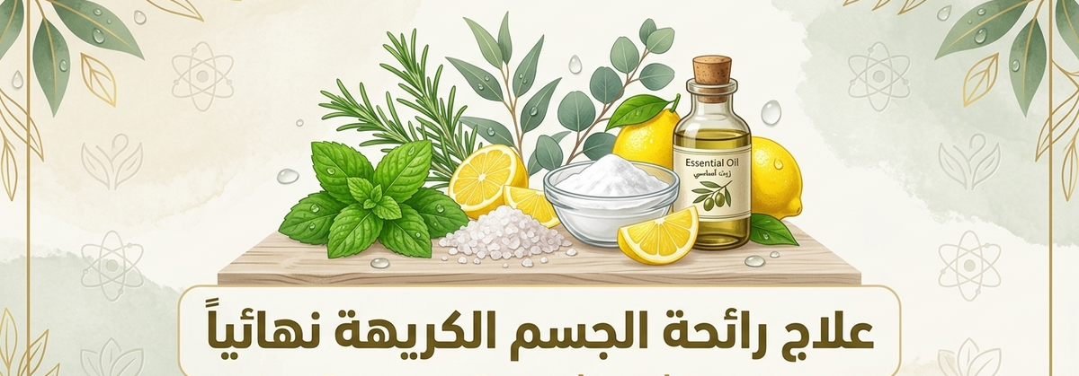 علاج رائحة الجسم الكريهة نهائياً: وصفات طبيعية ومجربة