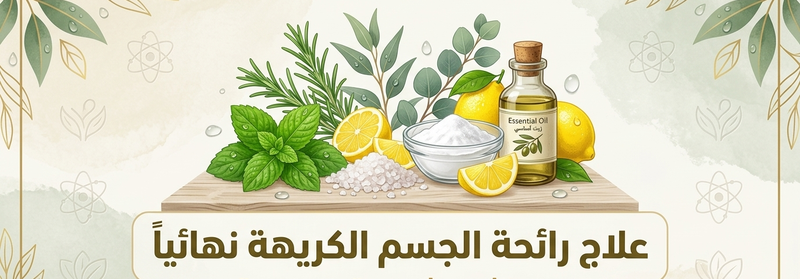 علاج رائحة الجسم الكريهة نهائياً: وصفات طبيعية ومجربة