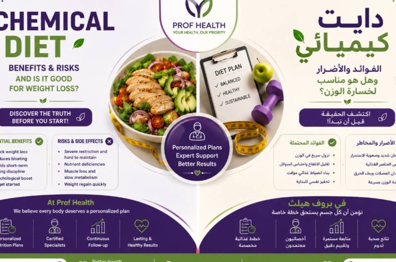 الدايت الكميائي.. هل يساعد على خسارة الوزن أم يسبب أضرارًا أكثر من فوائده؟