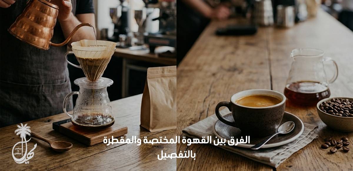الفرق بين القهوة المختصة والمقطرة
