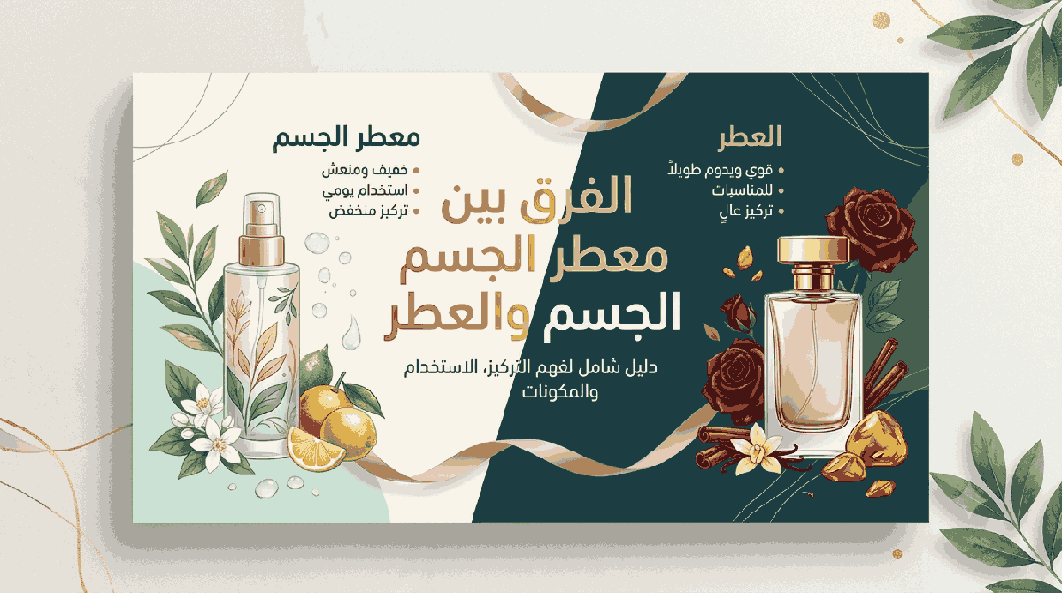 الفرق بين معطر الجسم والعطر: ما الأفضل للاستخدام اليومي؟
