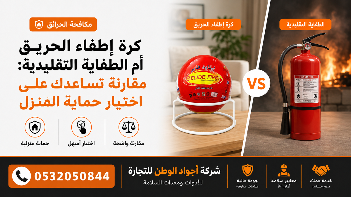 كرة إطفاء الحريق أم الطفاية التقليدية؟ مقارنة تساعدك على اختيار حماية المنزل