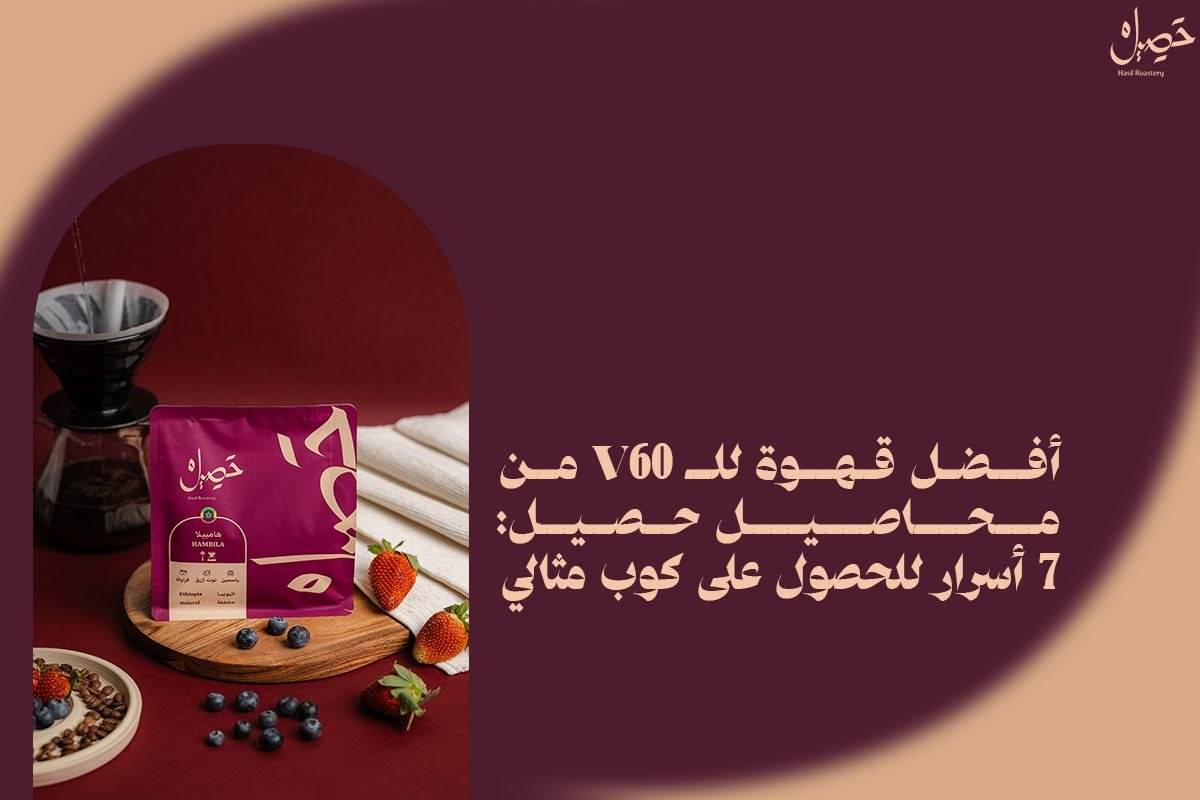 أفضل قهوة للـ V60 من محاصيل حصيل: 7 أسرار للحصول على كوب مثالي