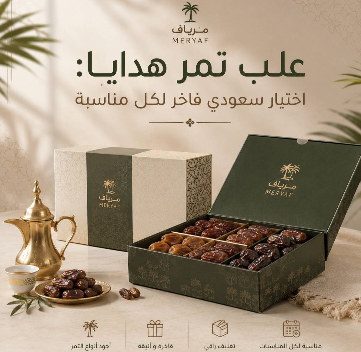 علب تمر هدايا: اختيار سعودي فاخر لكل مناسبة