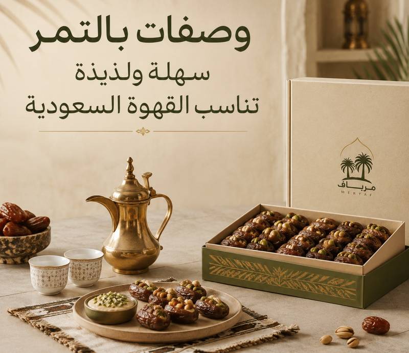 وصفات بالتمر سهلة ولذيذة تناسب القهوة السعودية