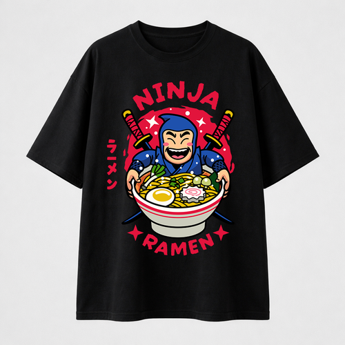 تيشيرت اوفرسايز - Ninja Ramen