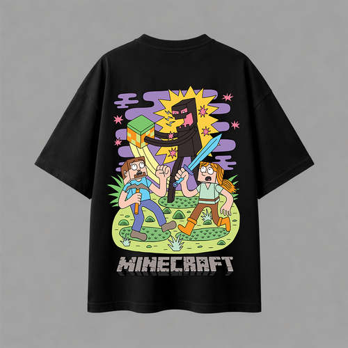 تيشيرت اوفرسايز - Minecraft 01