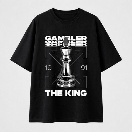  تيشيرت اوفرسايز - Gambler The King
