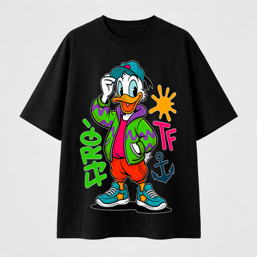 تيشيرت اوفرسايز - Donal Duck 02 