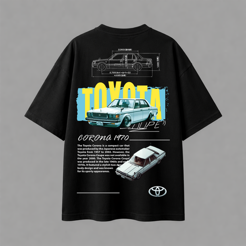 تيشيرت اوفرسايز - TOYOTA CORONA 1970 01 