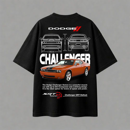  تيشيرت اوفرسايز - DODGE Challenger SRT Hellcat 01