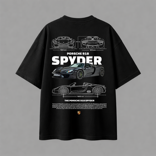تيشيرت اوفرسايز - PORCSHE 918 Spyder 01 